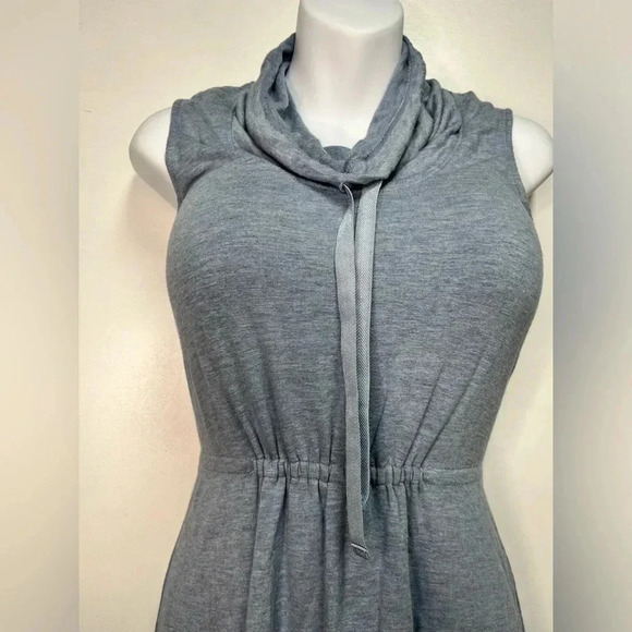 SIMPLY VERA Light Blue Sleeveless Soft Cowl Neck Midi Woman Dress - Picture 2 of 4